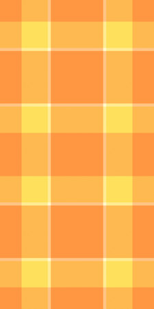 Vintage texture fabric check, sofa textile plaid background. Girly vector seamless pattern tartan in orange and mustard colors palette.のイラスト素材