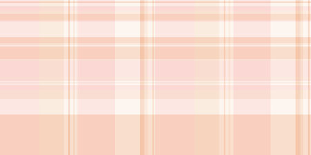 Soft peach and pink plaid pattern. Perfect for textile design, backgrounds, or website design. This delicate, subtle texture evokes feelings of warmth and tranquility.のイラスト素材