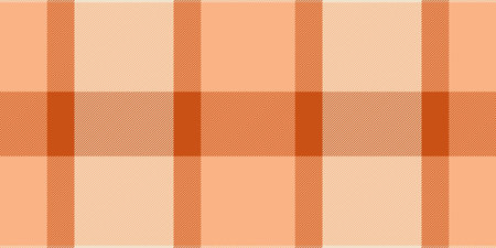 Elegant peach and burnt orange plaid pattern. Perfect for textile design, fashion, backgrounds, or website templates. This seamless texture evokes warmth and sophistication.のイラスト素材