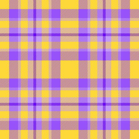 Vibrant yellow and purple plaid pattern. Perfect for textile design, fashion, website backgrounds,...