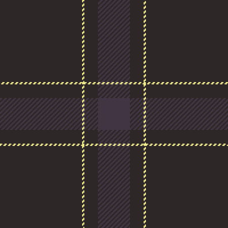 Stylish dark purple and beige plaid pattern. Perfect for fashion, textile, or website backgrounds. Subtle texture and muted tones offer versatile design potential.のイラスト素材