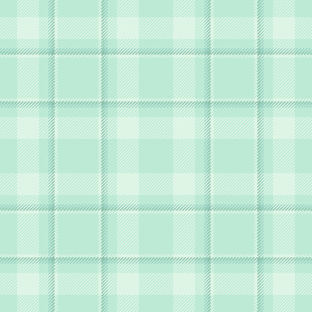Pastel plaid pattern, mint green background, woven texture, seamless design. Perfect for textile, wallpaper, or backgrounds. Calming and versatile.のイラスト素材