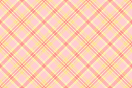 Britain texture plaid textile, blanket check pattern seamless. Fit background fabric vector tartan in light and red colors palette.のイラスト素材