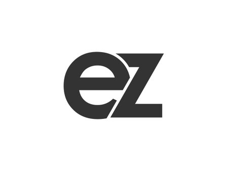 EZ creative geometric initial based modern and minimal logo. Letter ez trendy fonts. Universal professional elegant techno vector design.のイラスト素材