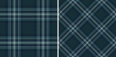 Classic tartan patterns showcase a timeless aesthetic. Two variations offer versatility for backgrounds, textiles, or design accents. A blend of tradition style.のイラスト素材