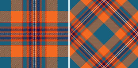 Texture pattern background of plaid seamless check with a fabric tartan vector textile. Set in...