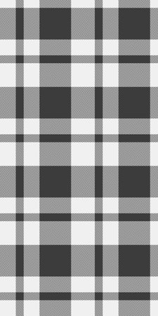 Stylish black and white plaid pattern, perfect for textile design, website backgrounds, or apparel....