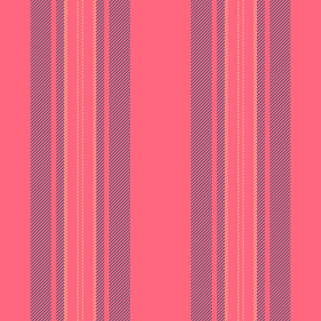 Vroud lines textile fabric, scenery background seamless stripe. Aee vector pattern texture vertical in red and pastel colors palette.のイラスト素材