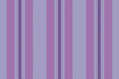 Lustomizable texture vertical textile, outline vector seamless pattern. F-shirt stripe background lines fabric in purple and light colors palette.のイラスト素材