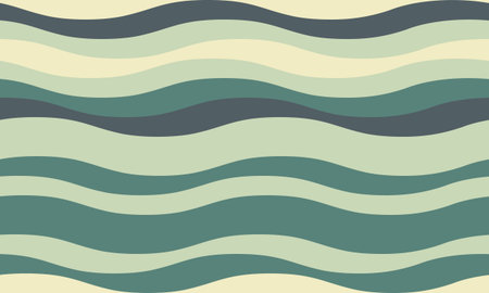 Serene abstract wavy stripes in calming pastel greens and blues. Perfect for backgrounds, website...
