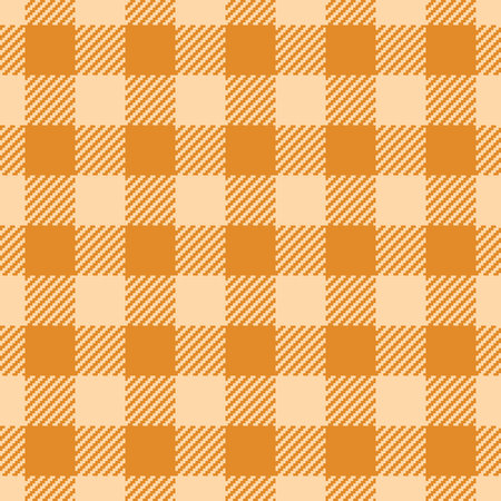 Seamless checkered pattern in warm tones, ideal for backgrounds, textiles, and digital design projects. Evokes rustic, cozy, and comforting vibes.のイラスト素材