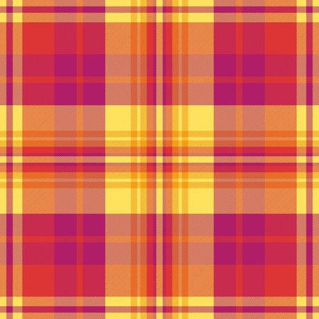 Vibrant, seamless tartan pattern. Bold, colorful, and classic, this checkered design evokes warmth and tradition. Use for backgrounds, textiles, graphic projects.のイラスト素材