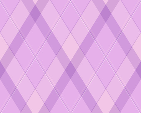 Argyle seamless pattern of geometric rhombus. Harlequin check wallpaper design. Vector classic diamond shaped textile material for web background, print fabric clothing, sweater, wrapping paper, gift card, invitation.のイラスト素材