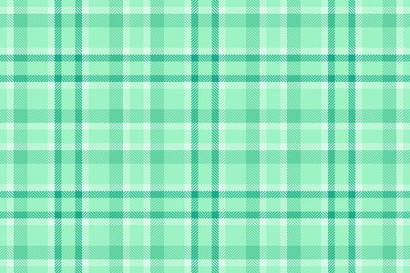Detailed pastel green plaid pattern. Ideal for backgrounds, textiles, or creative projects needing a classic yet modern, refreshing, seamless design.のイラスト素材