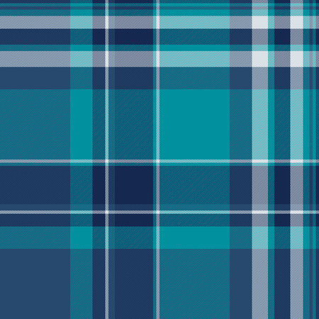 Classic plaid pattern in cool blues and teals. A timeless textile texture perfect for backgrounds,...