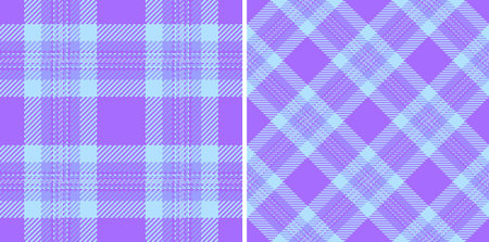 Elegant tartan plaid seamless pattern. Soft purple and blue create a charming, versatile texture....