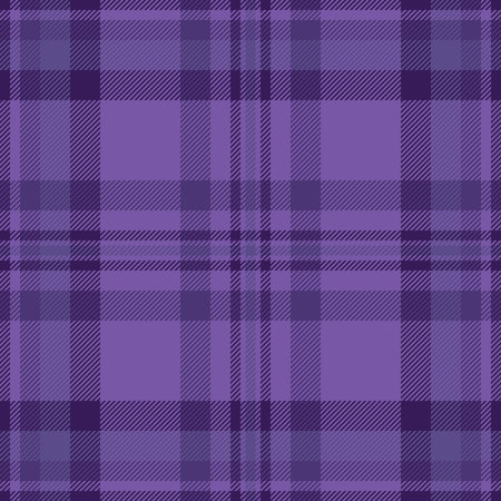 Trend texture textile vector, hipster background fabric seamless. Styled tartan pattern check plaid in violet and indigo colors palette.のイラスト素材