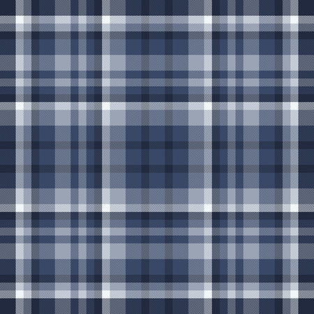 Classic blue plaid pattern. Seamless fabric texture with intersecting lines, creating a timeless...
