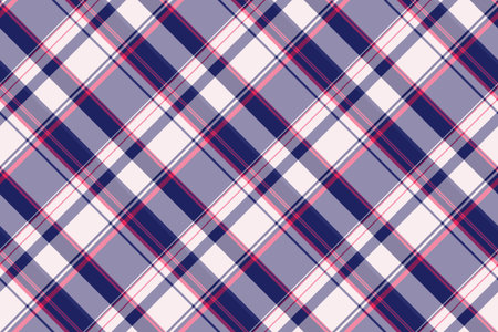 Line check seamless texture, postcard pattern textile plaid. Festival background vector tartan...
