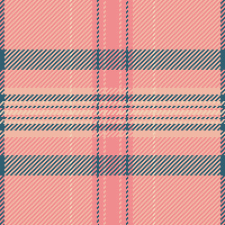 Delicate plaid pattern with soft pink teal hues. Creates a cozy vintage feel. Ideal for backgrounds,...