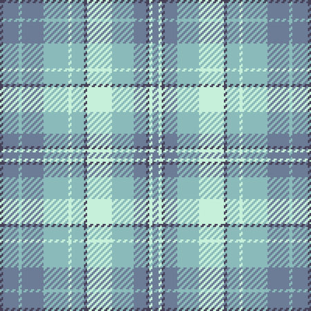 Classic tartan pattern with soft, muted blues and greens. Timeless textile design ideal for backgrounds, fashion, or adding a touch of vintage style. Versatile graphic resource.のイラスト素材