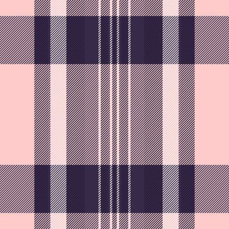 Primary fabric vector seamless, lady textile plaid tartan. Majestic check texture pattern background...