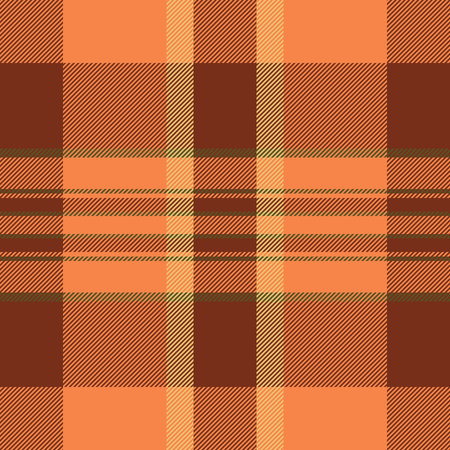 Autumntoned plaid pattern. Rustic, cozy, and perfect for backgrounds, textiles, or adding a touch of fall to your designs. Warm colors, textured look.のイラスト素材