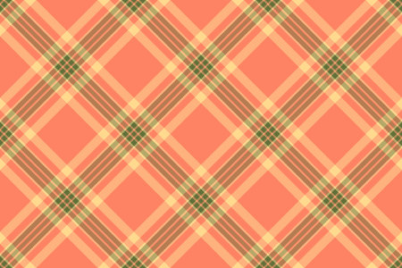 Seamless tartan pattern. A versatile texture with warm colors. Ideal for fashion, backgrounds, or design projects needing a classic touch.のイラスト素材