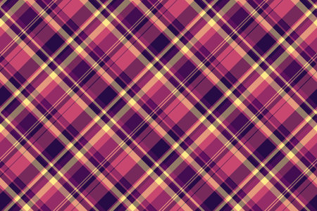 Autumn plaid tartan vector, performance check texture fabric. Popular seamless background textile...