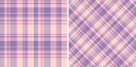 Background check texture of plaid tartan vector with a fabric textile pattern seamless. Set in gradient colors for trendy everyday bags for women.のイラスト素材