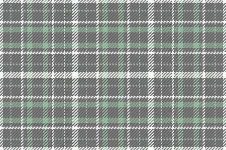 Ragged plaid fabric check, november textile background tartan. Summer pattern texture seamless vector in gray and neutral colors palette.のイラスト素材