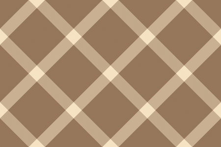 Classic brown and beige plaid pattern. Timeless tartan design suitable for textile prints, fashion, interior design, and digital backgrounds. Versatile, elegant.のイラスト素材