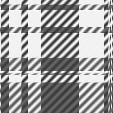 Classic plaid pattern in neutral grays. Versatile background for design, fashion, or textile...