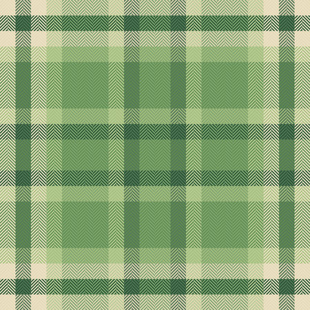 Tropical pattern tartan vector, plank check background textile. Vivid texture plaid seamless fabric in green and light colors palette.のイラスト素材