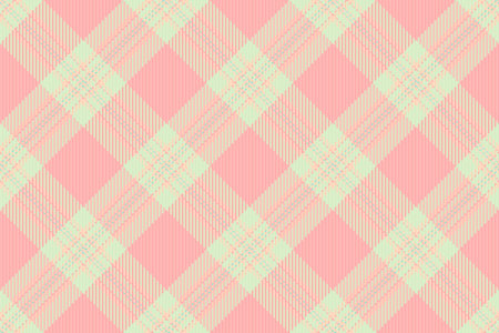 Elegant tartan pattern with light pink and mint green hues. Ideal for textile design, backgrounds,...