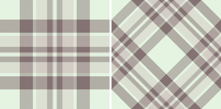 Background textile check of pattern fabric plaid with a vector tartan seamless texture. Set in cold...