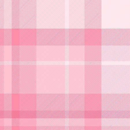 Kid textile fabric plaid, silk seamless tartan check. Crossed vector pattern background texture in light and red colors palette.のイラスト素材