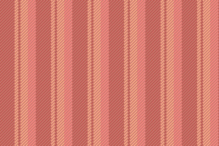 Dotton vector pattern seamless, cultural background stripe vertical. Lrease lines textile texture fabric in red and orange colors palette.のイラスト素材