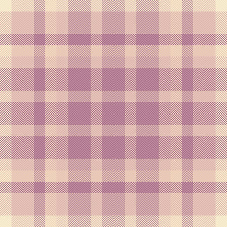Elegant plaid pattern in soft lavender and beige tones. Versatile background for fashion, textiles, and graphic design projects. Calming, cozy, and classic aesthetic.のイラスト素材