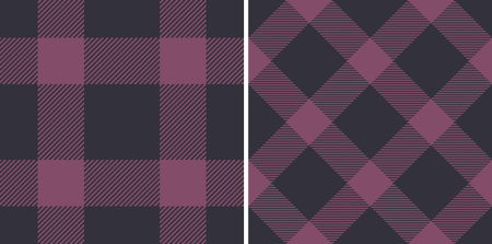 Fabric pattern seamless of background textile vector with a plaid tartan check texture. Set in...