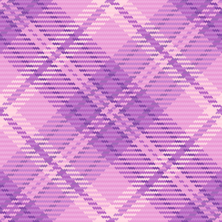 Stylish purple tartan pattern. Perfect for textiles, backgrounds, or design elements. Its classic yet modern feel suits many creative projects.のイラスト素材