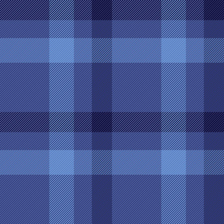 Formal background texture textile, service plaid fabric seamless. Hounds check vector pattern tartan in blue and dark colors palette.のイラスト素材