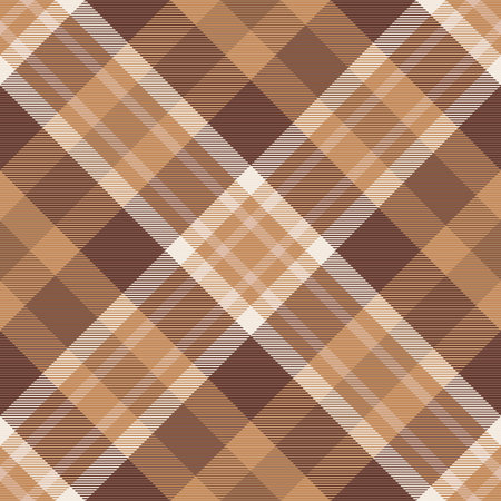 Gold pattern seamless background, royalty tartan vector plaid. Abstract textile texture fabric check in orange and red colors palette.のイラスト素材
