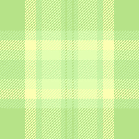 60s seamless texture fabric, harmony textile background pattern. Scrapbook plaid vector check tartan in green and light colors palette.のイラスト素材