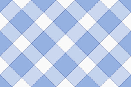 Furry texture check pattern, invite seamless textile background. Gift fabric plaid tartan vector in blue and white colors palette.のイラスト素材