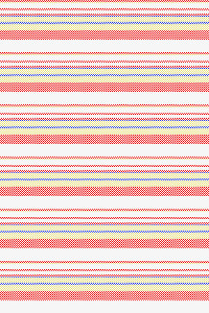 Vibrant horizontal stripes in red, yellow, and blue create a cheerful, textured pattern. Perfect for textiles, websites, or packaging, this design evokes feelings of summer, joy, and optimism.のイラスト素材