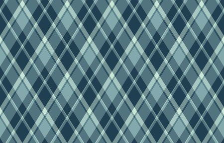 Argyle seamless pattern of geometric rhombus. Harlequin check wallpaper design. Vector classic diamond shaped textile material for web background, print fabric clothing, sweater, wrapping paper, gift card, invitation.のイラスト素材