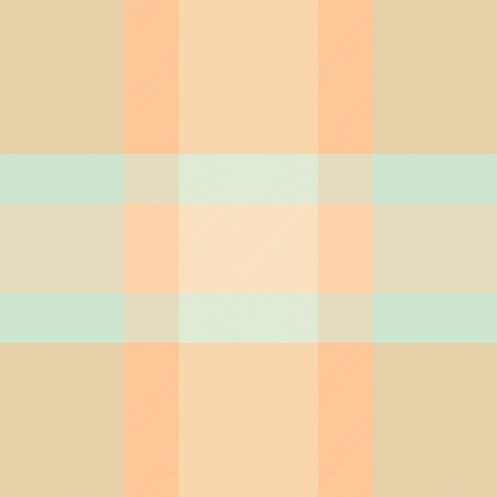 Merry christmas textile vector background, horizontal tartan fabric seamless. Conceptual pattern plaid check texture in orange and light colors palette.のイラスト素材