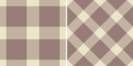 Textile texture tartan of pattern check vector with a seamless plaid background fabric. Set in winter colors for geometric design patterns.のイラスト素材