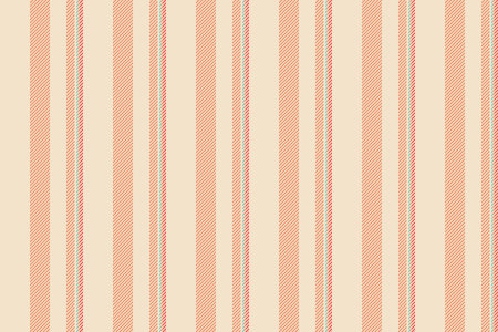 Jvent seamless textile texture, faded vertical background stripe. Frunge fabric pattern lines vector in light and orange colors palette.のイラスト素材